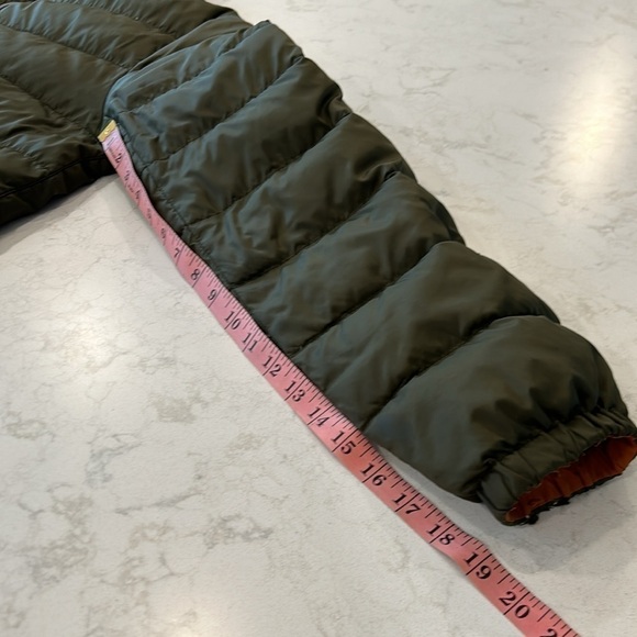 COACH Packable Reversible Lightweight Down Jacket Olive/Burnt Orange - Picture 13 of 16